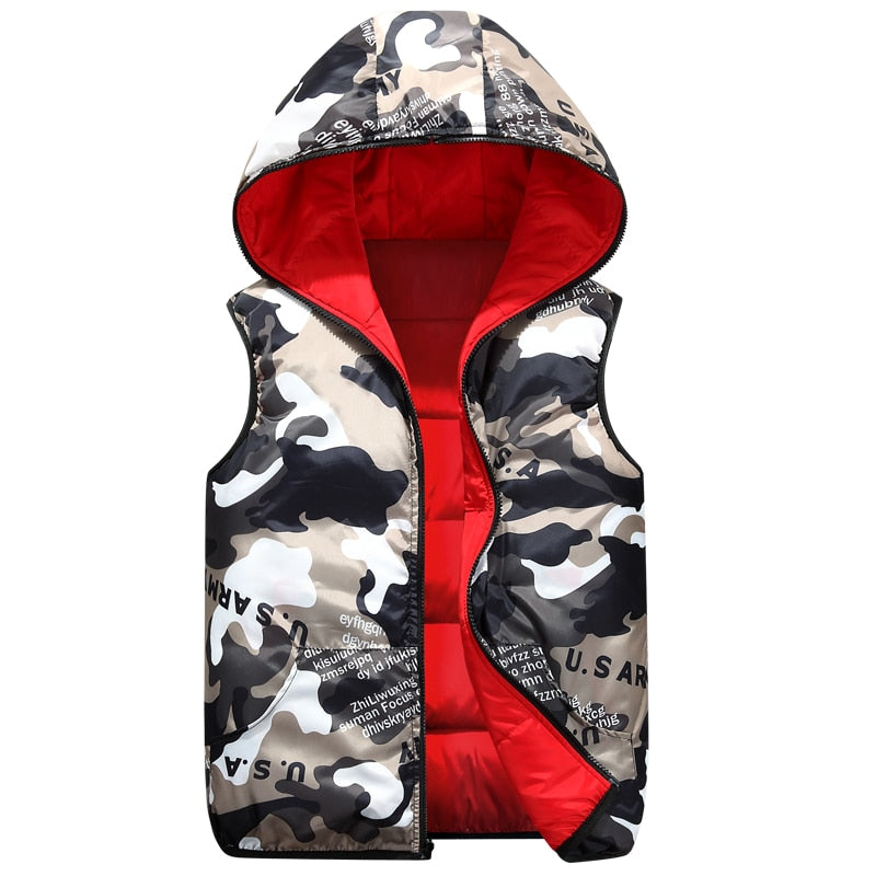 Parent-Child Matching Outfits Child Waistcoat Cotton Girls Boys Vest Kids Jacket Children Outerwear For 100-185cm