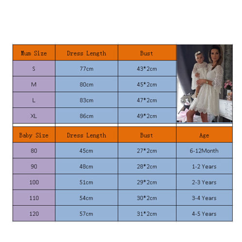 Family Matching Clothes Mother Daughter Dresses White Hollow Floral Lace Dress Mini Dress Mom Baby Girl Party Clothes