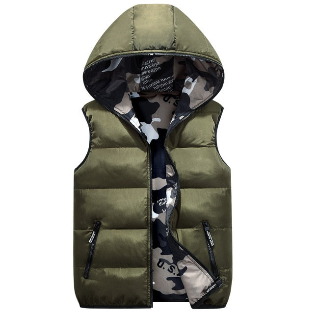 Parent-Child Matching Outfits Child Waistcoat Cotton Girls Boys Vest Kids Jacket Children Outerwear For 100-185cm