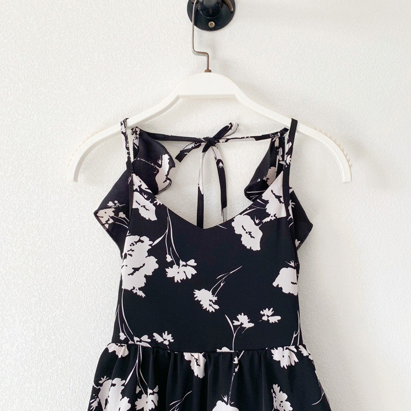 Tank Tassel Mother black and white Daughter Dresses Family Matching Outfits Look Mommy and Me Clothes Mom Mum Baby Women Girls Dress Clothing