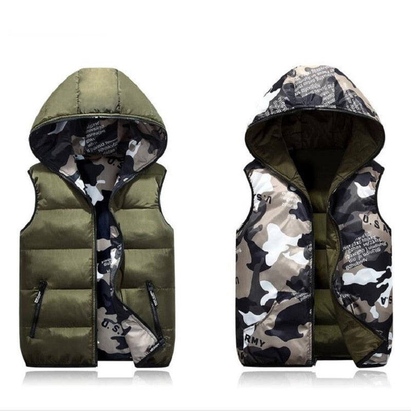 Parent-Child Matching Outfits Child Waistcoat Cotton Girls Boys Vest Kids Jacket Children Outerwear For 100-185cm
