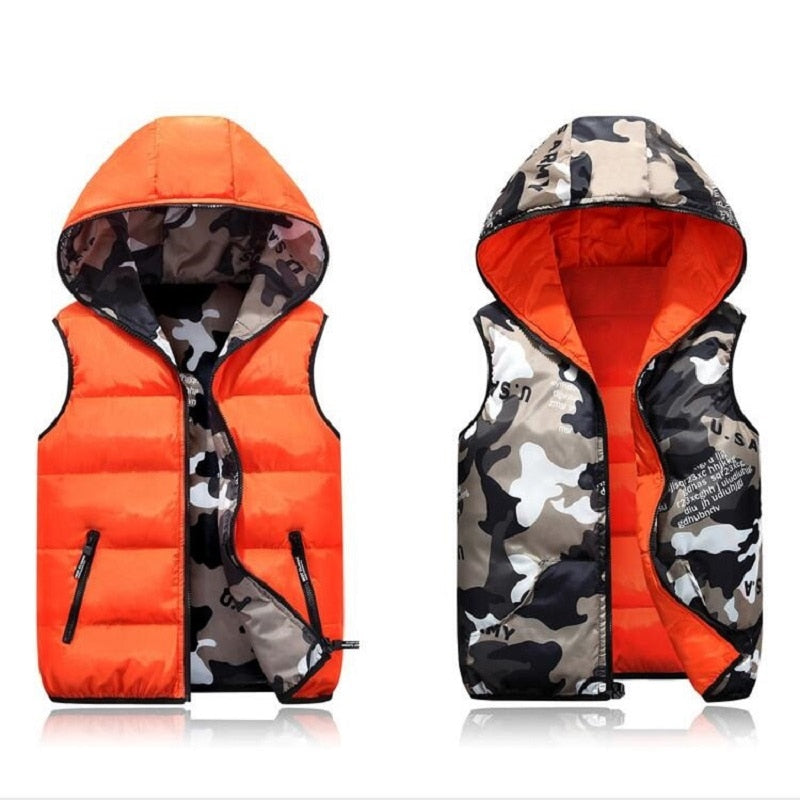 Parent-Child Matching Outfits Child Waistcoat Cotton Girls Boys Vest Kids Jacket Children Outerwear For 100-185cm