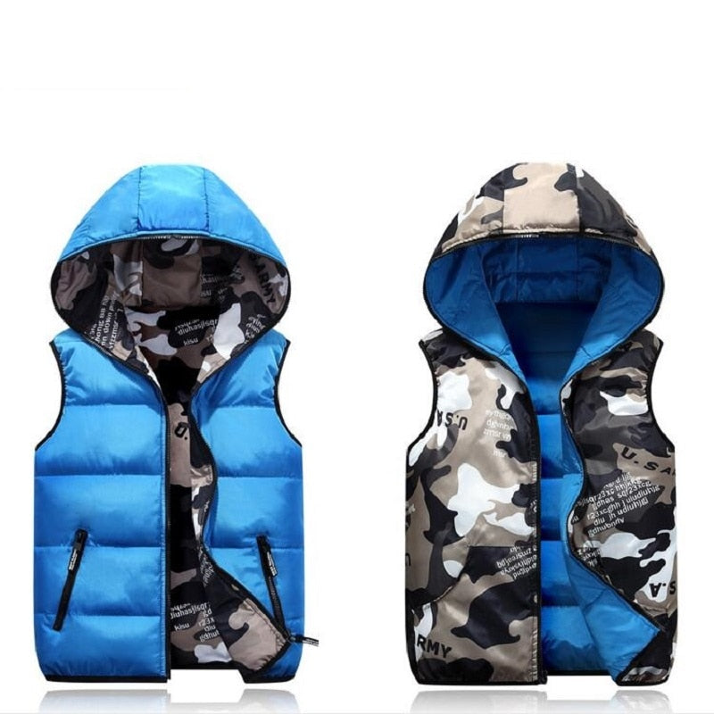 Parent-Child Matching Outfits Child Waistcoat Cotton Girls Boys Vest Kids Jacket Children Outerwear For 100-185cm