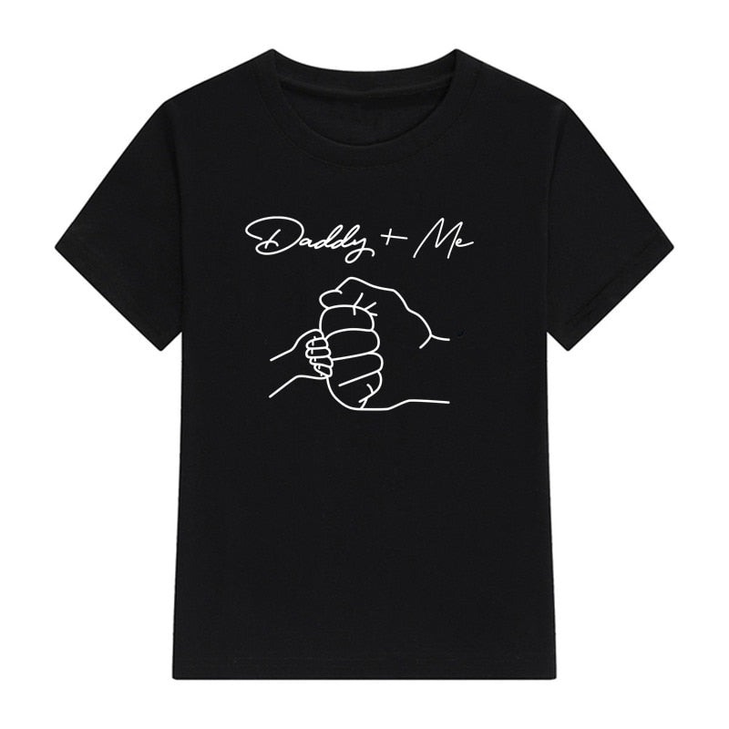 Daddy and Me Family Matching Tshirt Cotton Dad and Daughter Son Family Matching Outfits Summer Family Look Top Father's Day Gift