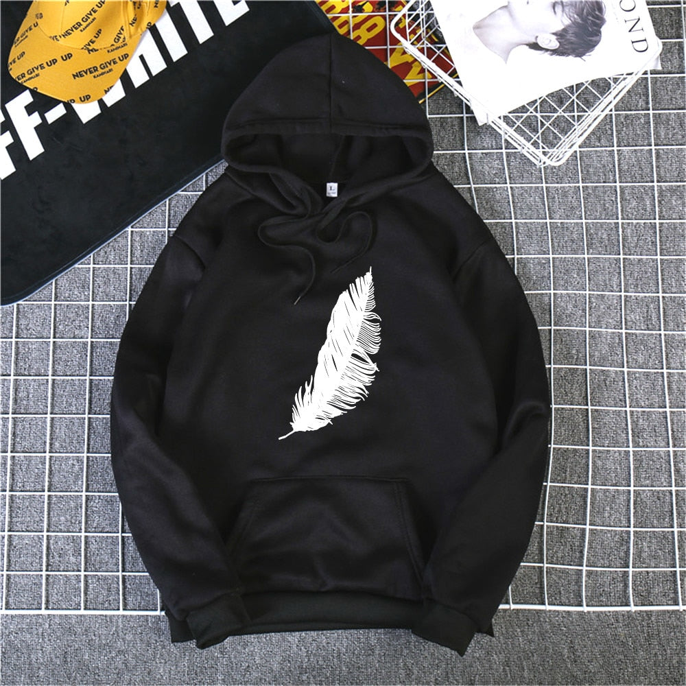 Heart Print Hoodies Women/Men Long Sleeve O Neck Loose Hoodie Autumn Winter Hoodies Long Sleeve Female Sweatshirt