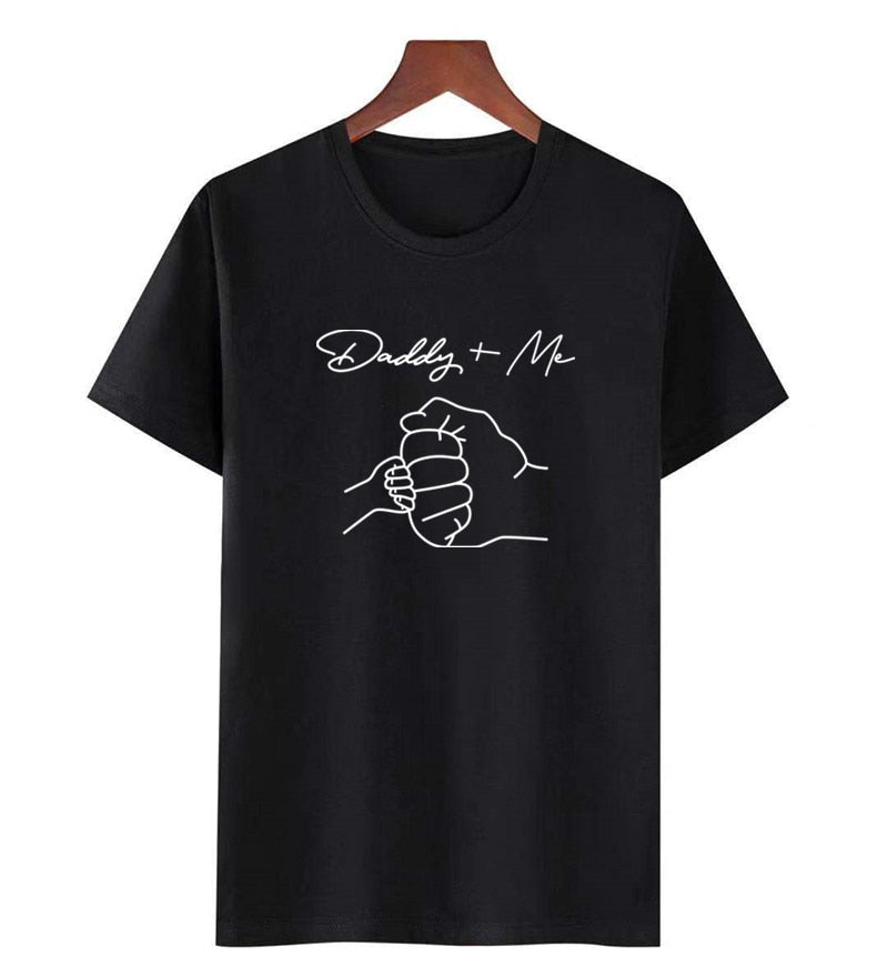 Daddy and Me Family Matching Tshirt Cotton Dad and Daughter Son Family Matching Outfits Summer Family Look Top Father's Day Gift