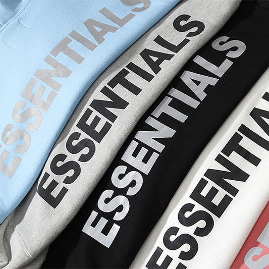 ESSENTIALS Hoodie Sweatshirt Men Women Hip Hop Loose Unisex Oversize Reflective Letter Hoodie Couple Outfits