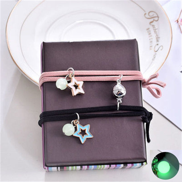 2PC/Set Fashion Luminous Cat Star Moon Bracelet Couple Handmade Adjustable Rope Matching Friend Bracelets Love Jewelry Gifts