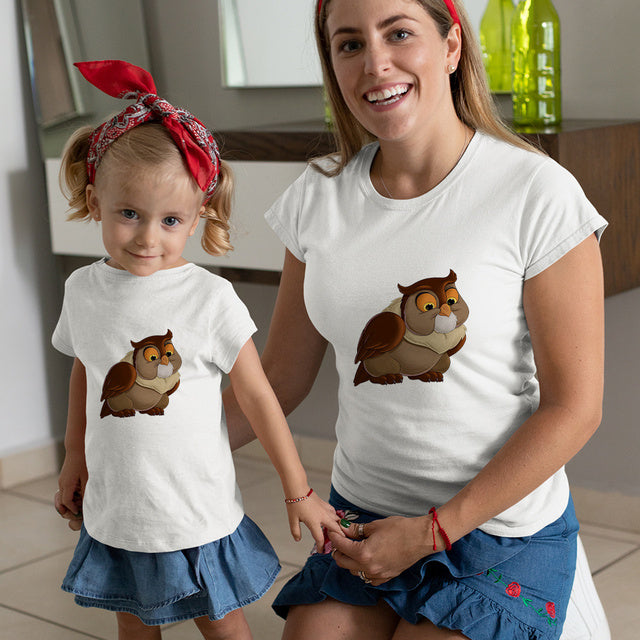 Baby Girl Clothes Cute Bambi Print Fashion Family Matching Outfits Summer Woman Tshirt Couple Tee Shirt Casual Mother Kids Tops