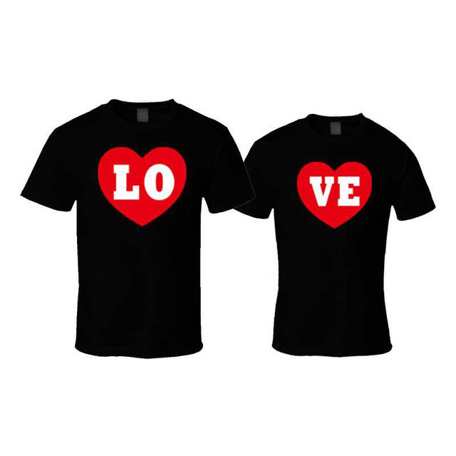 Plus Size 4XL Cotton Couple Black Tshirts Family Matching Outfits Summer Breathable Short Sleeve Mother Father Matches T-Shirt
