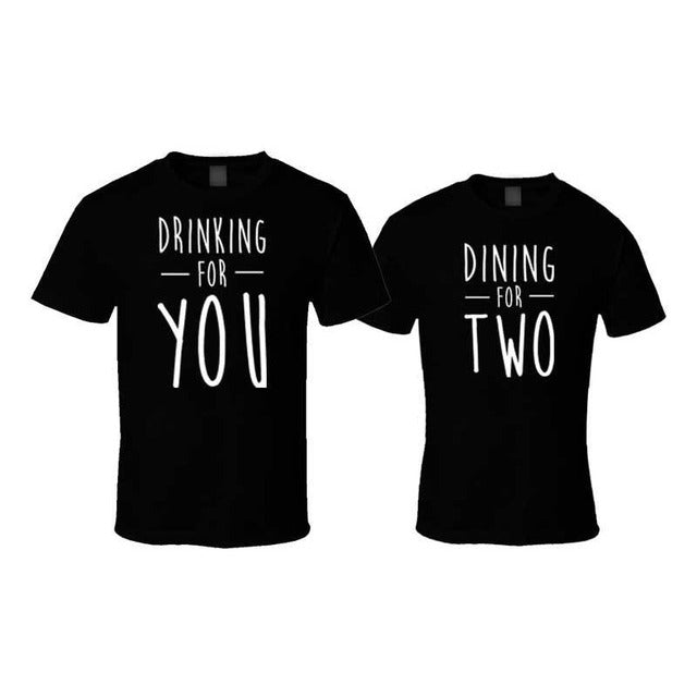 Plus Size 4XL Cotton Couple Black Tshirts Family Matching Outfits Summer Breathable Short Sleeve Mother Father Matches T-Shirt