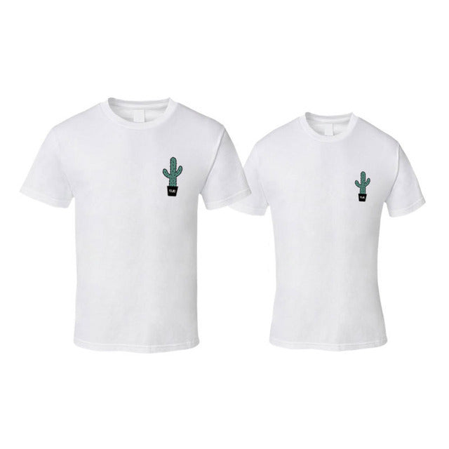 Plus Size 4XL Cotton Couple Black Tshirts Family Matching Outfits Summer Breathable Short Sleeve Mother Father Matches T-Shirt