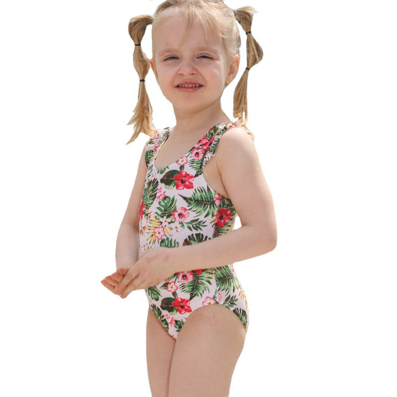 Women Swimsuit Couples Matching Clothing Set Daddy Mom Daughter Pair Look Outfits Parent-Child One-Piece For Father Girls Kids