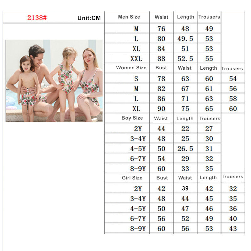 Women Swimsuit Couples Matching Clothing Set Daddy Mom Daughter Pair Look Outfits Parent-Child One-Piece For Father Girls Kids