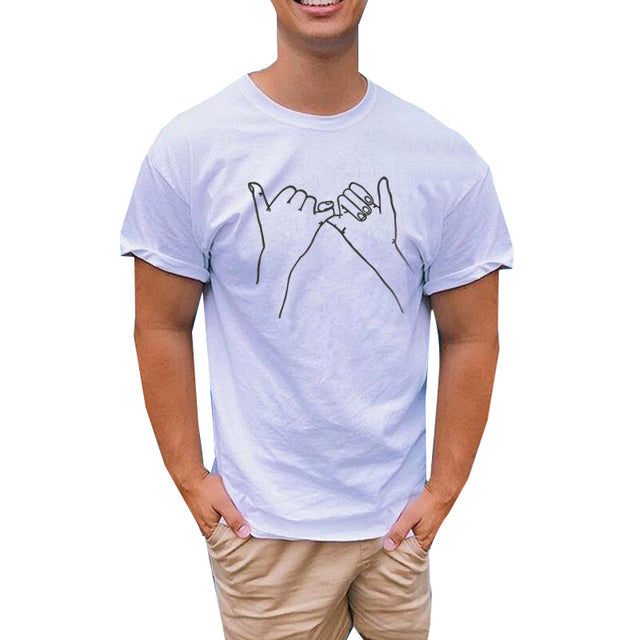 2022 Couples T-Shirt For Women Men Summer Clothing Short Sleeve Tops Tees Funny Print Matching Lover Outfits Casual Clothes Ropa