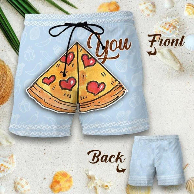 CLOOCL Couple Matching Gourmet Pizza Shorts 3D Printed Men Women Shorts for Couple Outfit Fashion Beach Shorts Drop Shipping