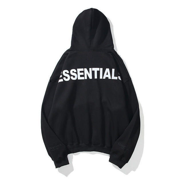 ESSENTIALS Hoodie Sweatshirt Men Women Hip Hop Loose Unisex Oversize Reflective Letter Hoodie Couple Outfits