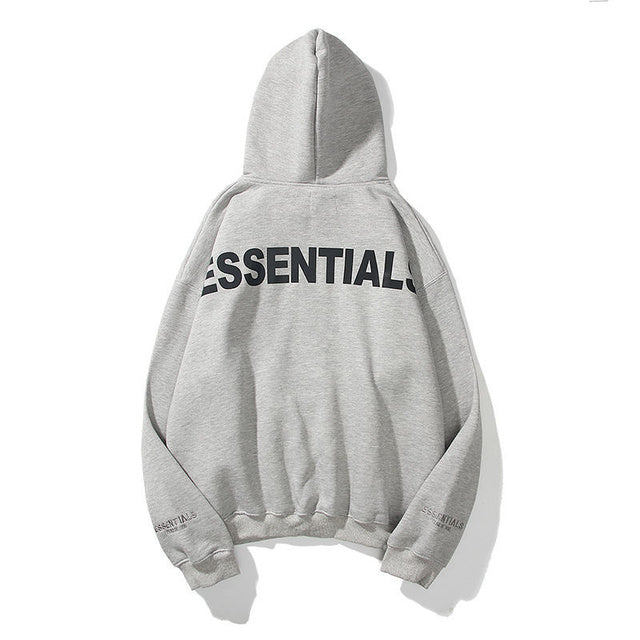 ESSENTIALS Hoodie Sweatshirt Men Women Hip Hop Loose Unisex Oversize Reflective Letter Hoodie Couple Outfits