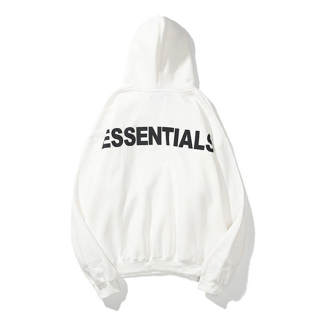 ESSENTIALS Hoodie Sweatshirt Men Women Hip Hop Loose Unisex Oversize Reflective Letter Hoodie Couple Outfits