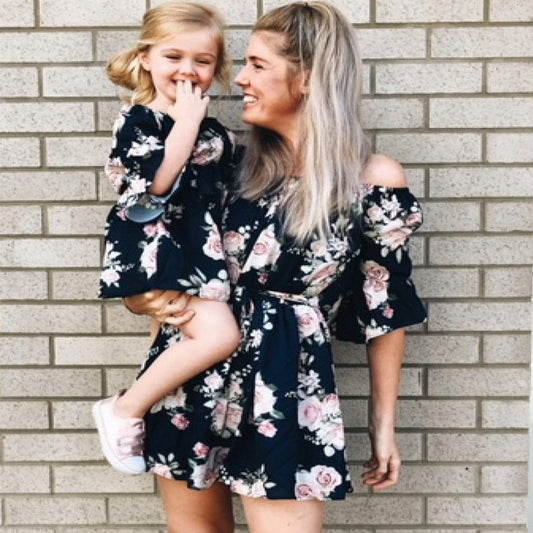 Mother And Daughter Clothes Mother And Daughter Dress Mom And Daughter Dress Family Matching Clothes Girls Floral Dress