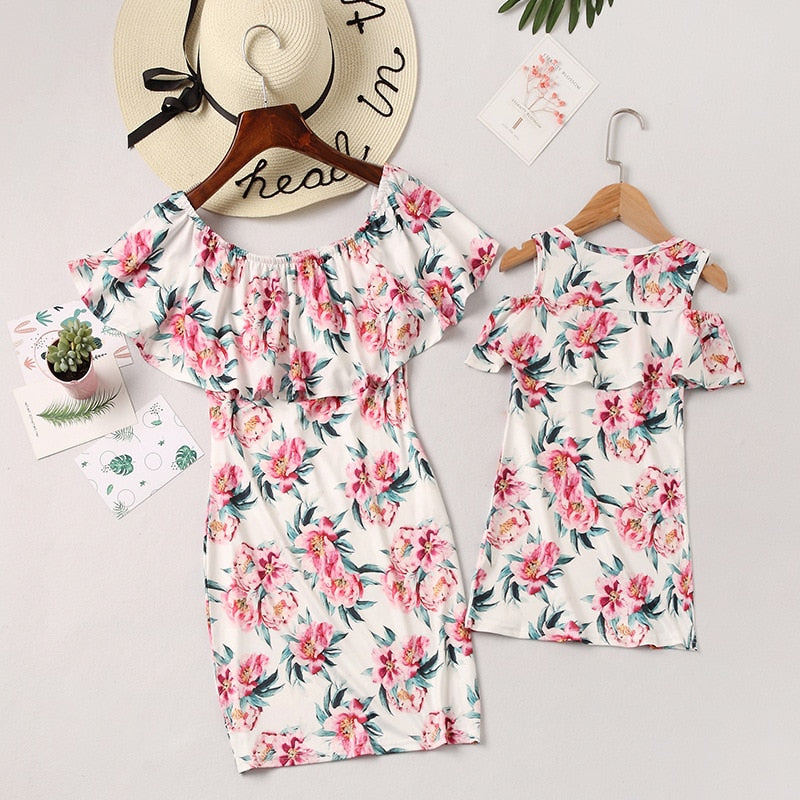 Mother And Daughter Clothes Mother And Daughter Dress Mom And Daughter Dress Family Matching Clothes Girls Floral Dress