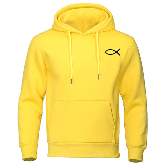 Winter Men/ women Sweatshirt fish Hoodies high quality Brand Pullover Warm Fleece Hoody Casual Streetwear hoodie