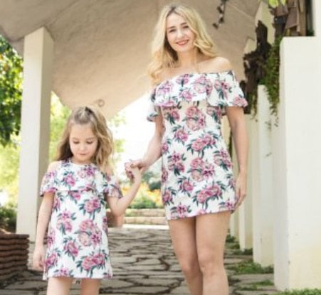 Mother And Daughter Clothes Mother And Daughter Dress Mom And Daughter Dress Family Matching Clothes Girls Floral Dress