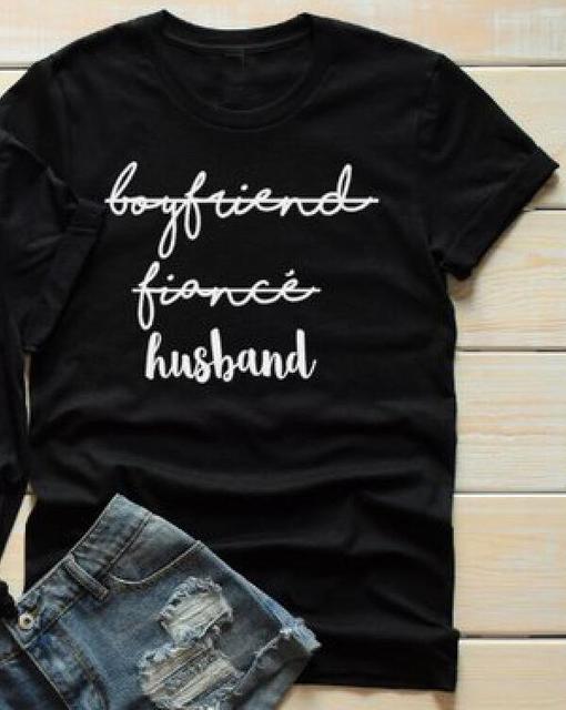 Wedding Day Matching Couples T-Shirt Wife To Be Camisetas Husband To Be Shirt Bachelor Party Wedding Tops Matching Outfits