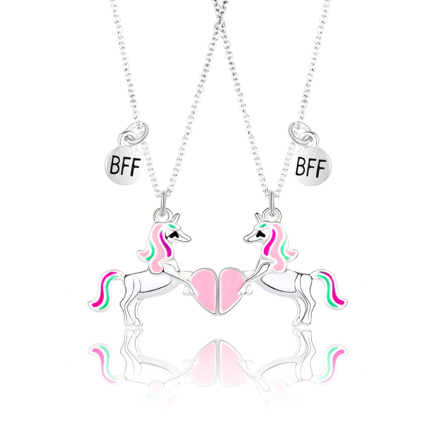 Fashion good friend children&#39;s cute all-match necklace cartoon love girlfriend two necklace set hot sale