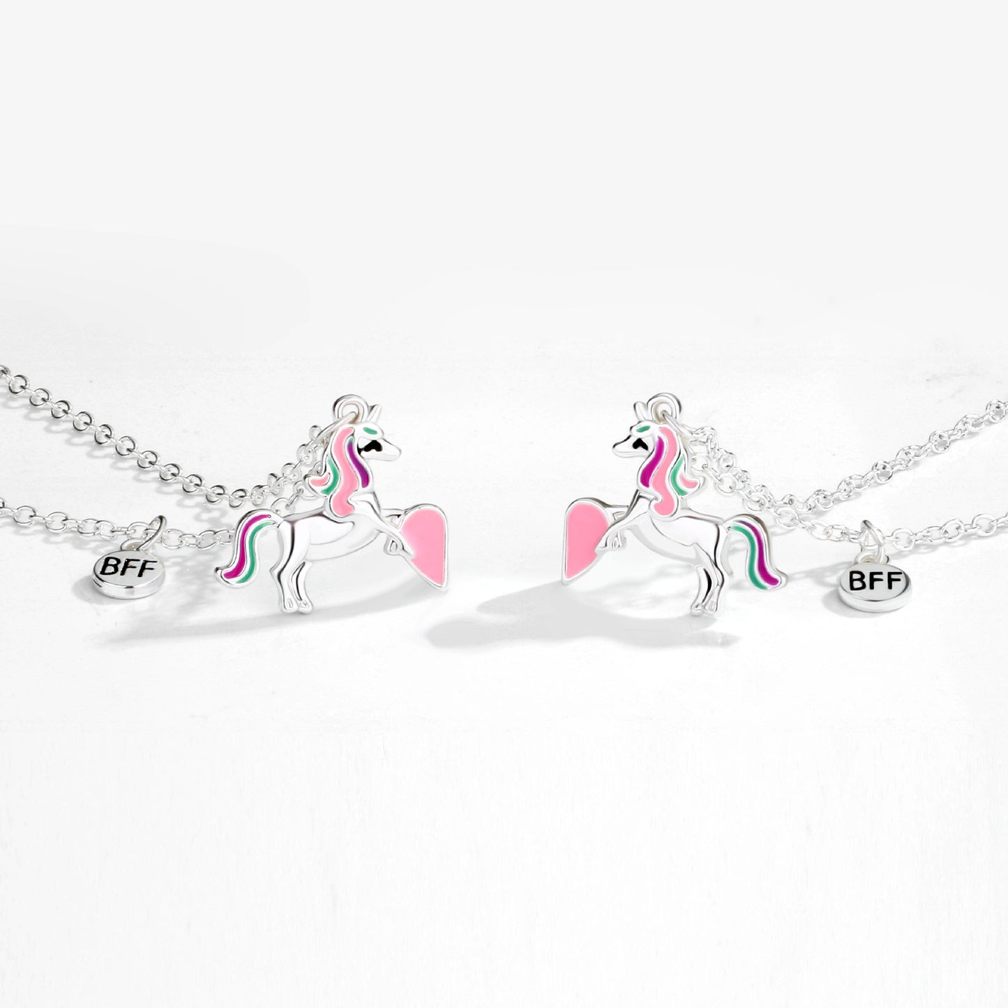 Fashion good friend children&#39;s cute all-match necklace cartoon love girlfriend two necklace set hot sale