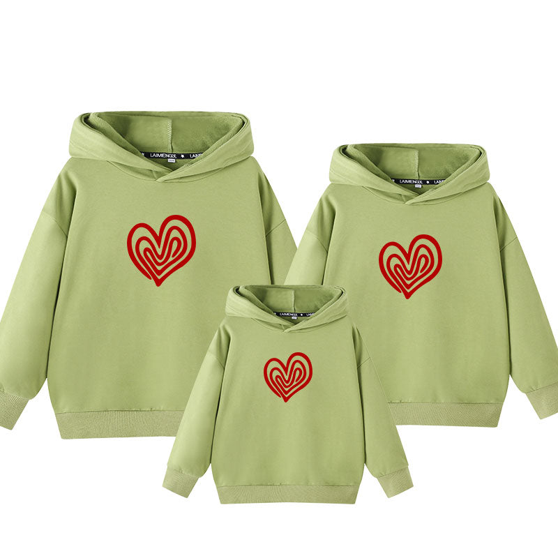 2021 New Hoodies Casual Sweatshirt Family Matching Outfits Good Casual Sweater Couple Clothing Mother Daughter Tops