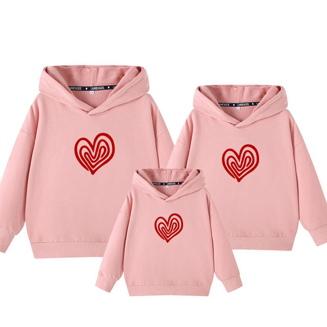 2021 New Hoodies Casual Sweatshirt Family Matching Outfits Good Casual Sweater Couple Clothing Mother Daughter Tops