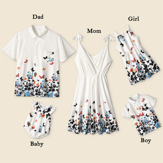 Family Matching Outfits Costumes For Parents 2022 Mother And Daughter Equal Kids Baby Girls Couples T Shirt Female Dress Clothes