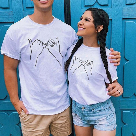 2022 Couples T-Shirt For Women Men Summer Clothing Short Sleeve Tops Tees Funny Print Matching Lover Outfits Casual Clothes Ropa